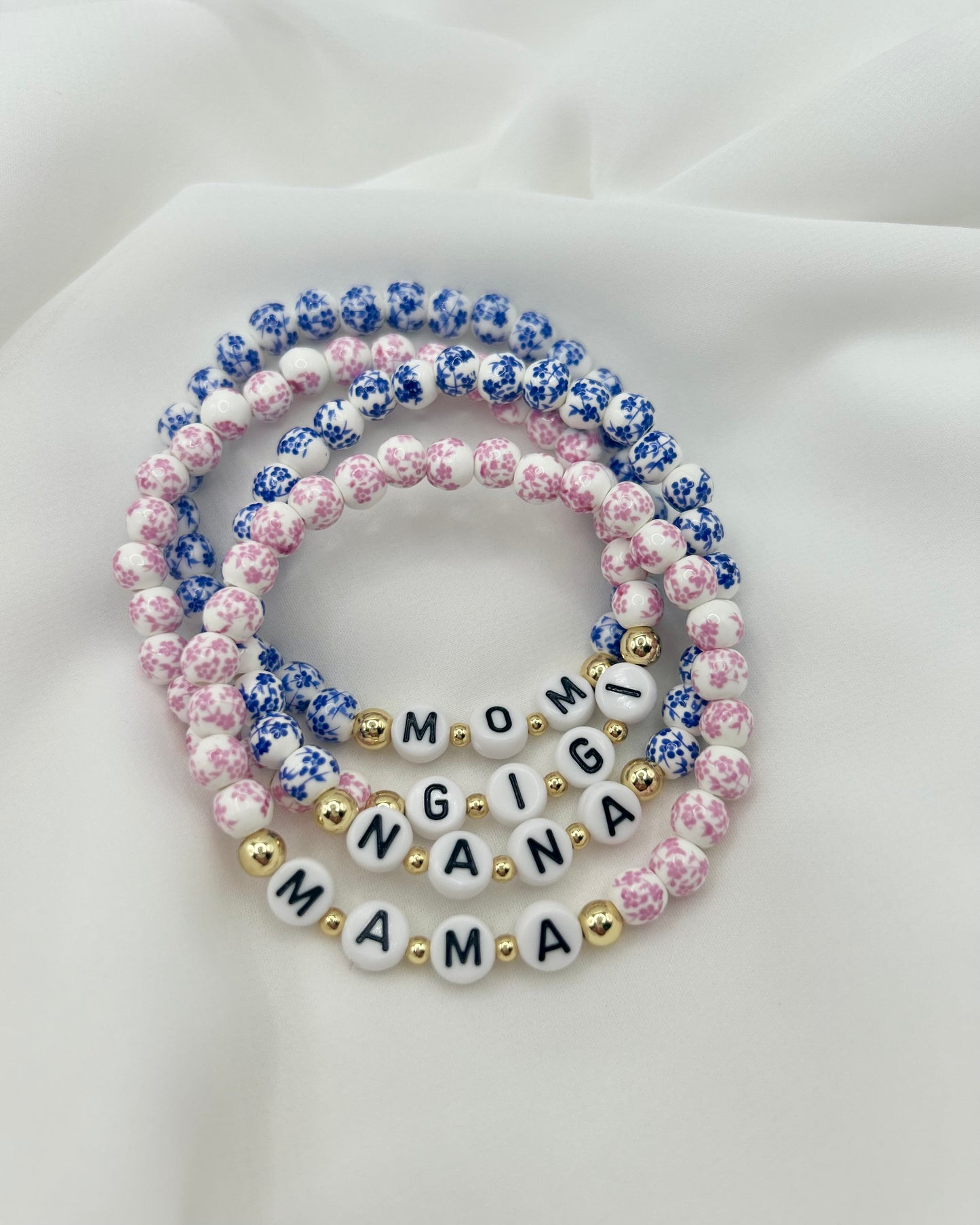 Floral Name Bracelet