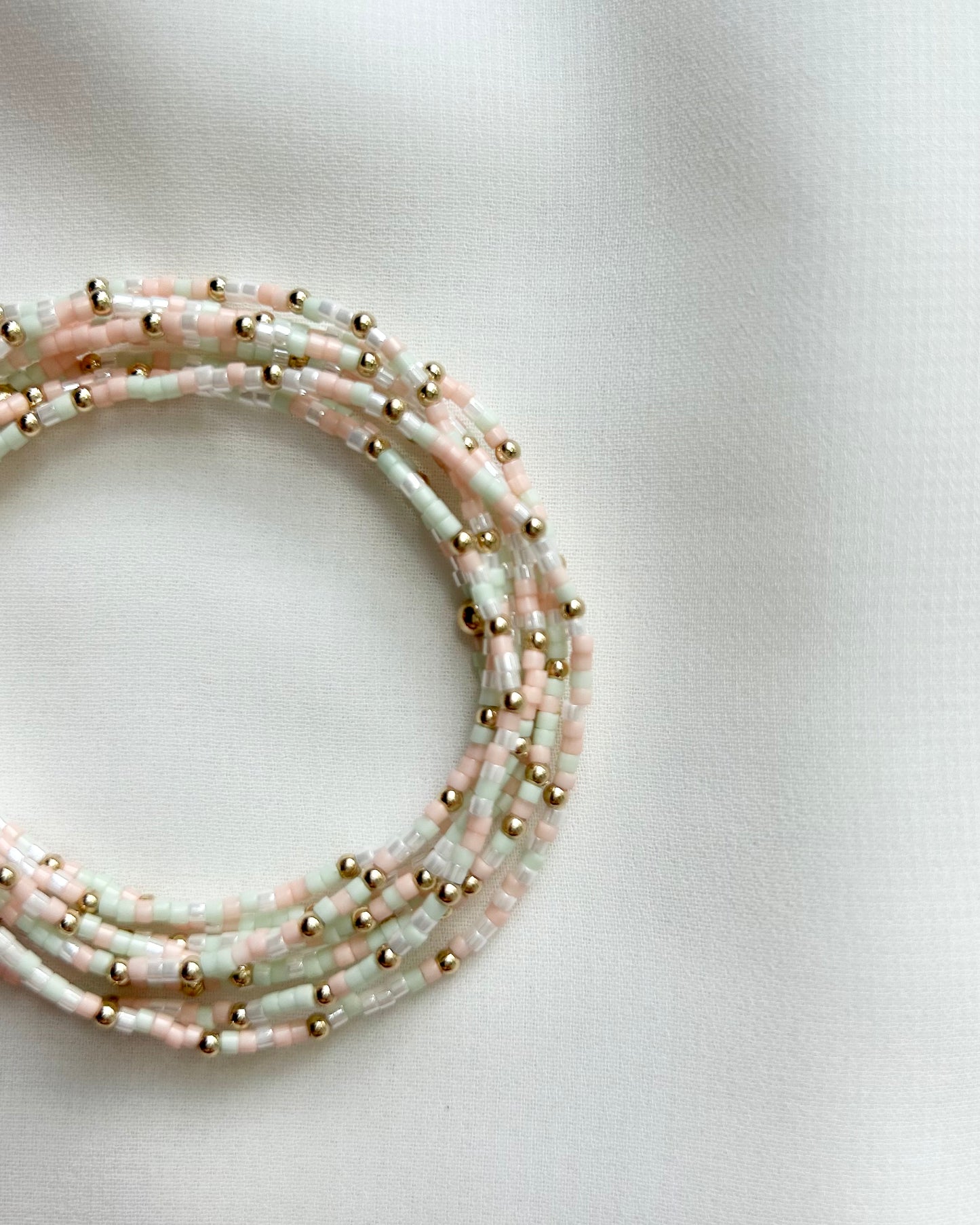 Cotton Candy Seed Bead Bracelet