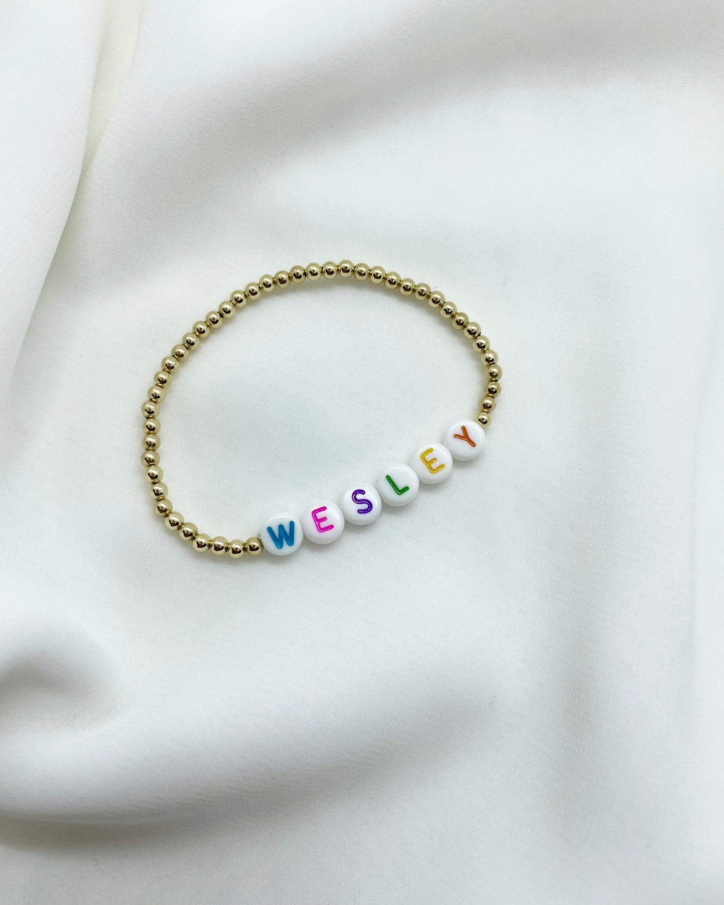 The Name Bracelet- Colorful Beads